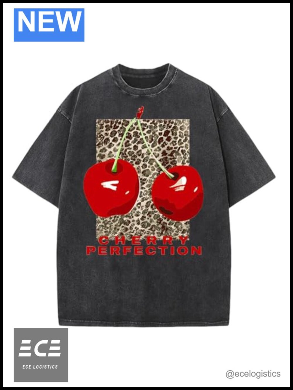 Oversized Graphic T-Shirt Cotton Crew Neck Short Sleeve Casual Tee